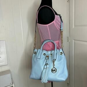 ♡ Michael Kors Blue Handbag & Wallet (HB-15)